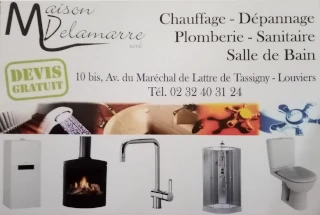 Flyer Maison Delamarre, Chauffage - Dépannage, Plomberie - Sanitaire, Salle de Bain